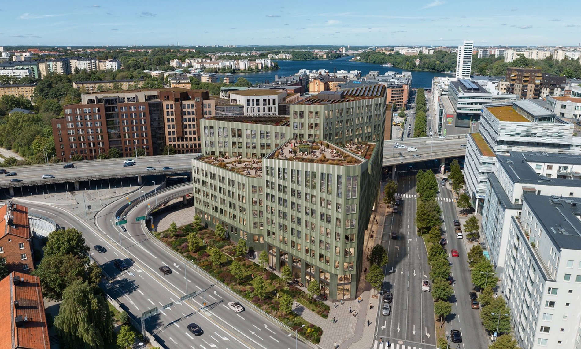 Olivin. Illustration Skanska.